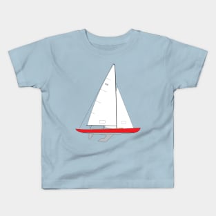 International 210 Sailboat - Red Kids T-Shirt